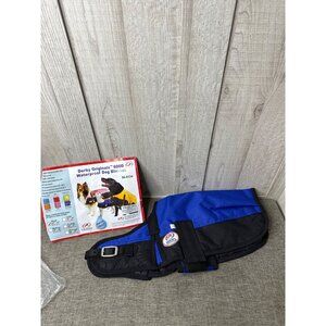 Derby Originals 600D Waterproof Dog Blanket Royal Blue & Black Size S 12"-14"